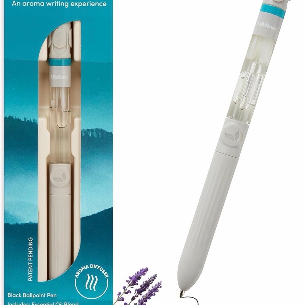 Scented Ballpoint Pen, Crisp Mountain Air Scent, Pen Diffuser by Lifelines